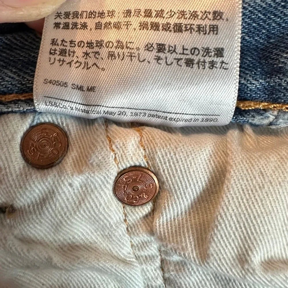 Levi's 501‎ '93 Straight Leg Jeans Mens 34x32 Light Blue Button Fly Denim